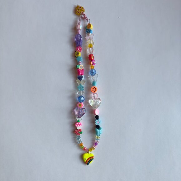 RETRO QUEEN OF HEARTS ELECTRIC LEMON EYE CANDY CHAIN - Picture 5 of 6